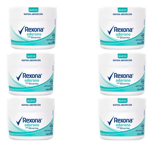 pack 6u antitranspirante en crema odorono 72h 60g