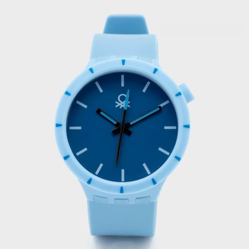 reloj silicona azul benetton