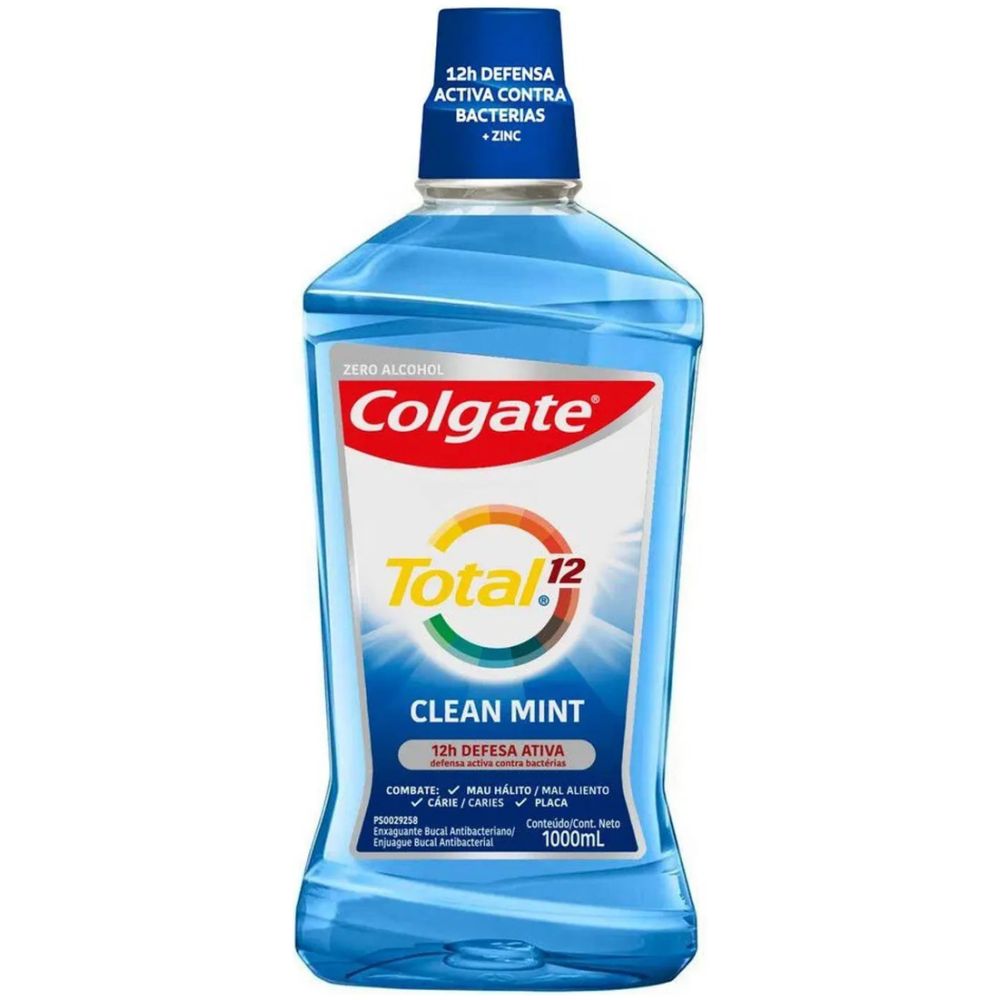 Colgate Total 12 Clean Mint Enjuague Bucal 1000 Ml - Imagen 1