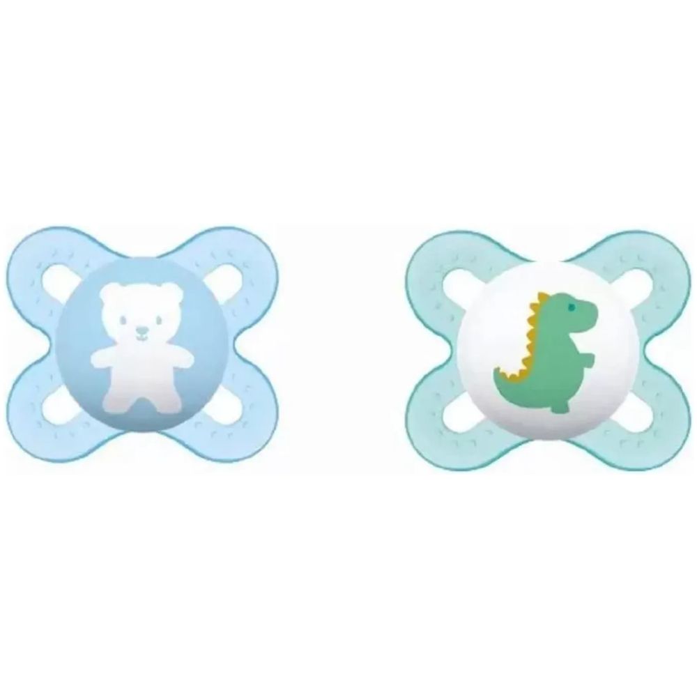 Mam Chupetes Start 0 A 2 Meses Dinosaurio 2 U - Imagen 1