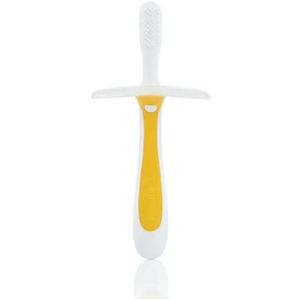 Pigeon Cepillo Dental Para Bebe 6 A 8 Meses Amarillo - Imagen 1