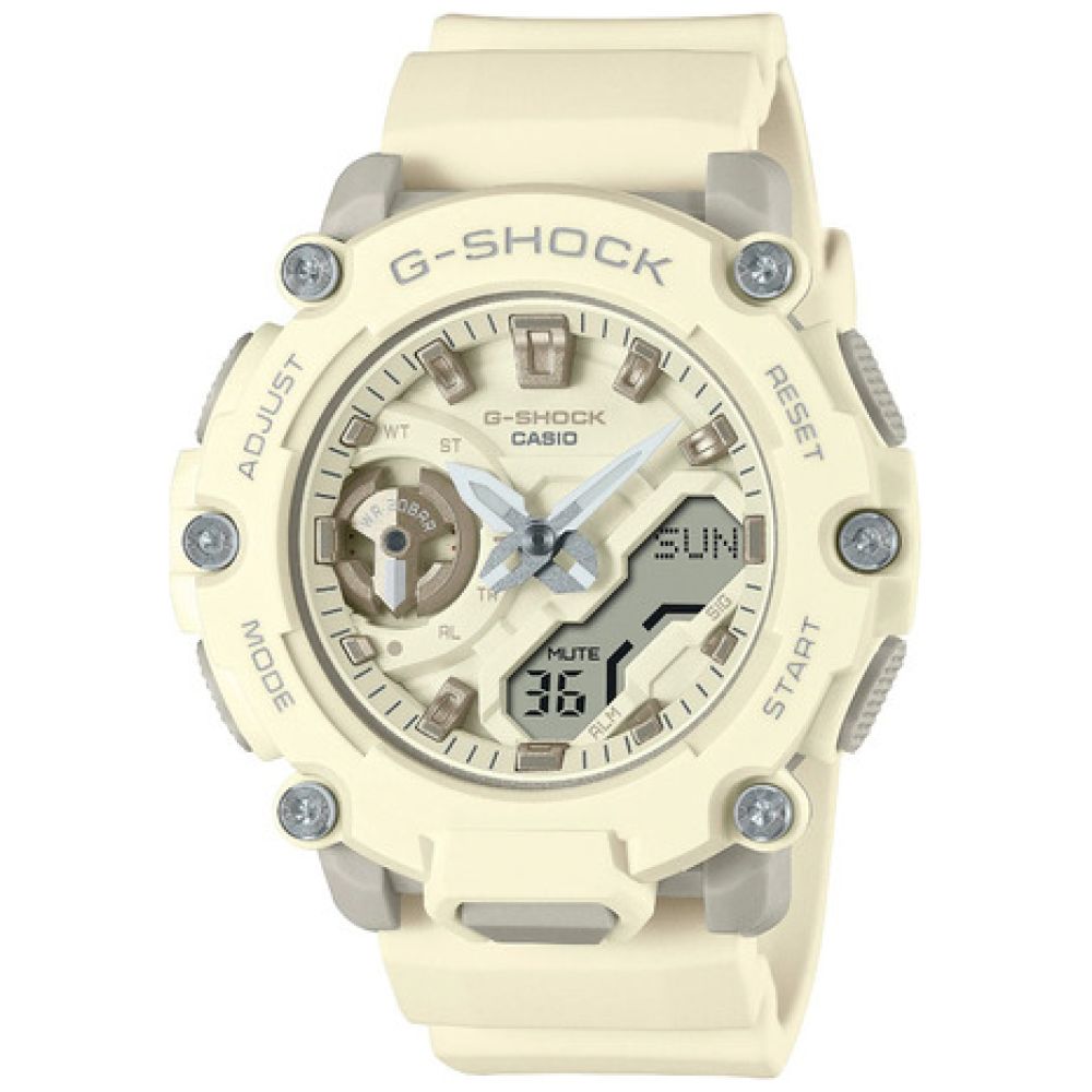 Reloj Casio Gma-S2200-7A G-Shock Antigolpes Urbano Casual Color De La Malla Manteca Color Del Bisel Manteca Color Del Fondo Manteca - Imagen 1
