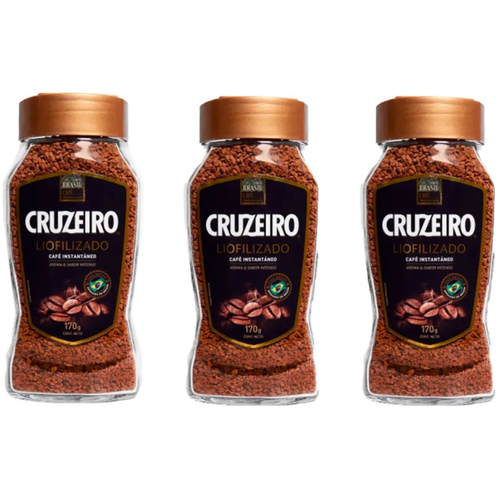 Pack Café Cruzeiro Liofilizado Instantaneo 3U 170G - Imagen 1
