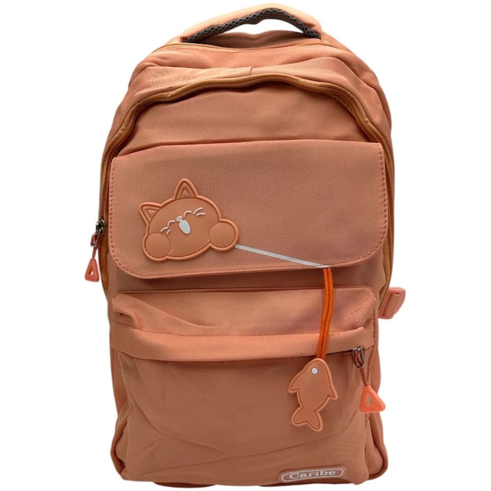 Mochila Fashion Caribe Gatito Salmon - Imagen 1