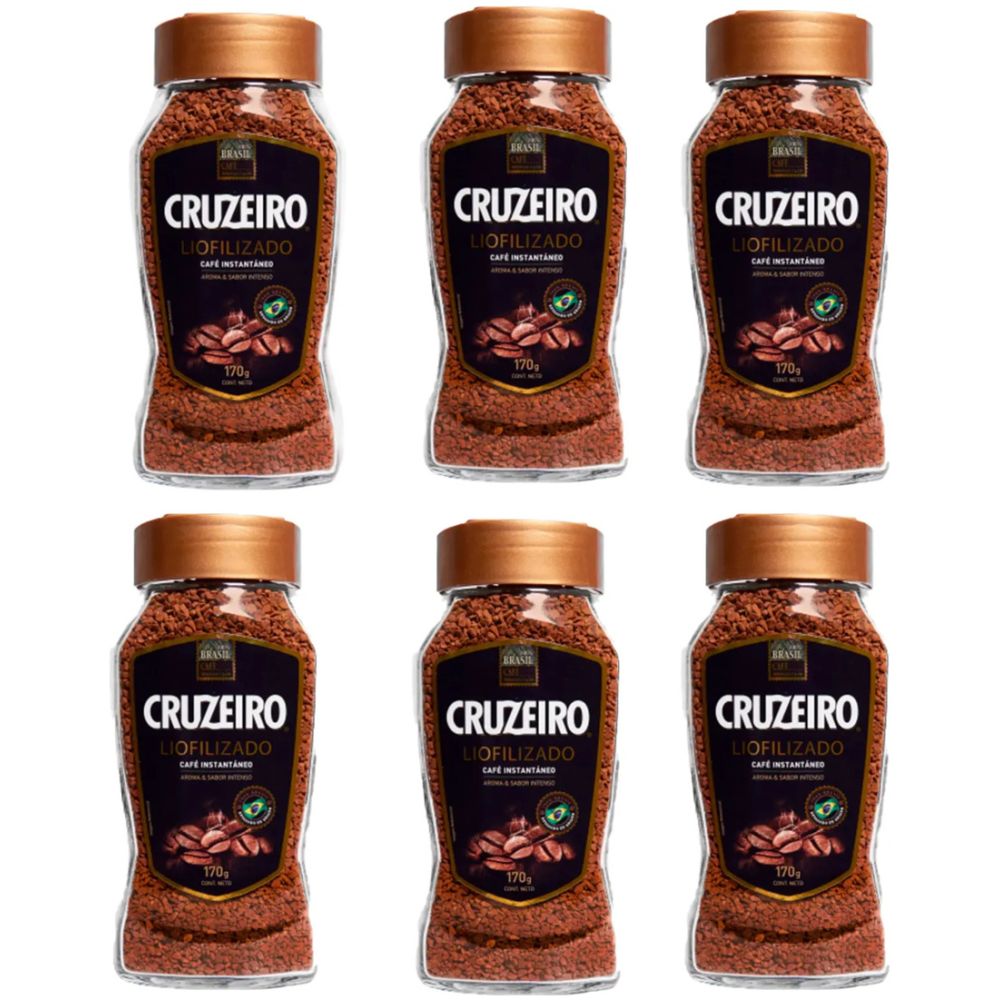 Pack Café Cruzeiro Liofilizado Instantaneo 6U 170G - Imagen 1