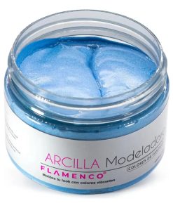 Flamenco Arcilla Modeladora Azul Para El Cabello 120 G