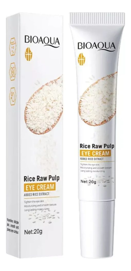 bioaqua rice raw pulp crema de ojos 20 g