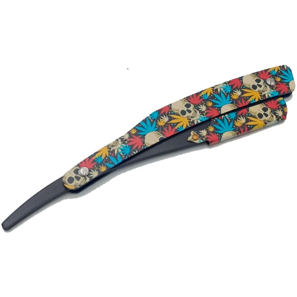 Navaja Navajin Para Afeitar Mas Cuchilla Barberia Calavera - Imagen 1