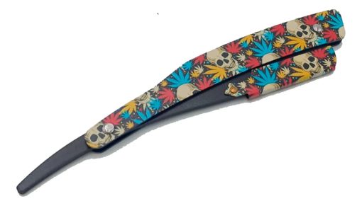 navaja navajin para afeitar mas cuchilla barberia calavera