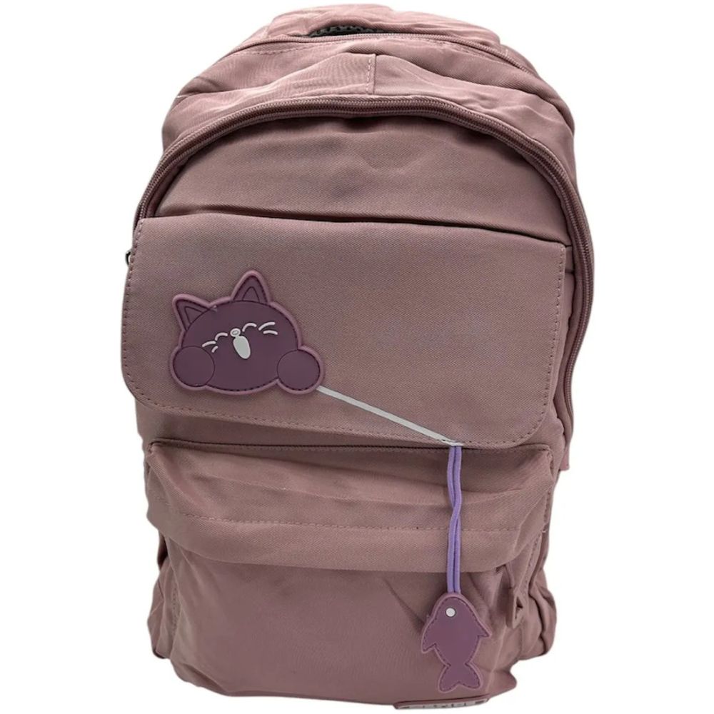 Mochila Fashion Caribe Gatito Lila - Imagen 1