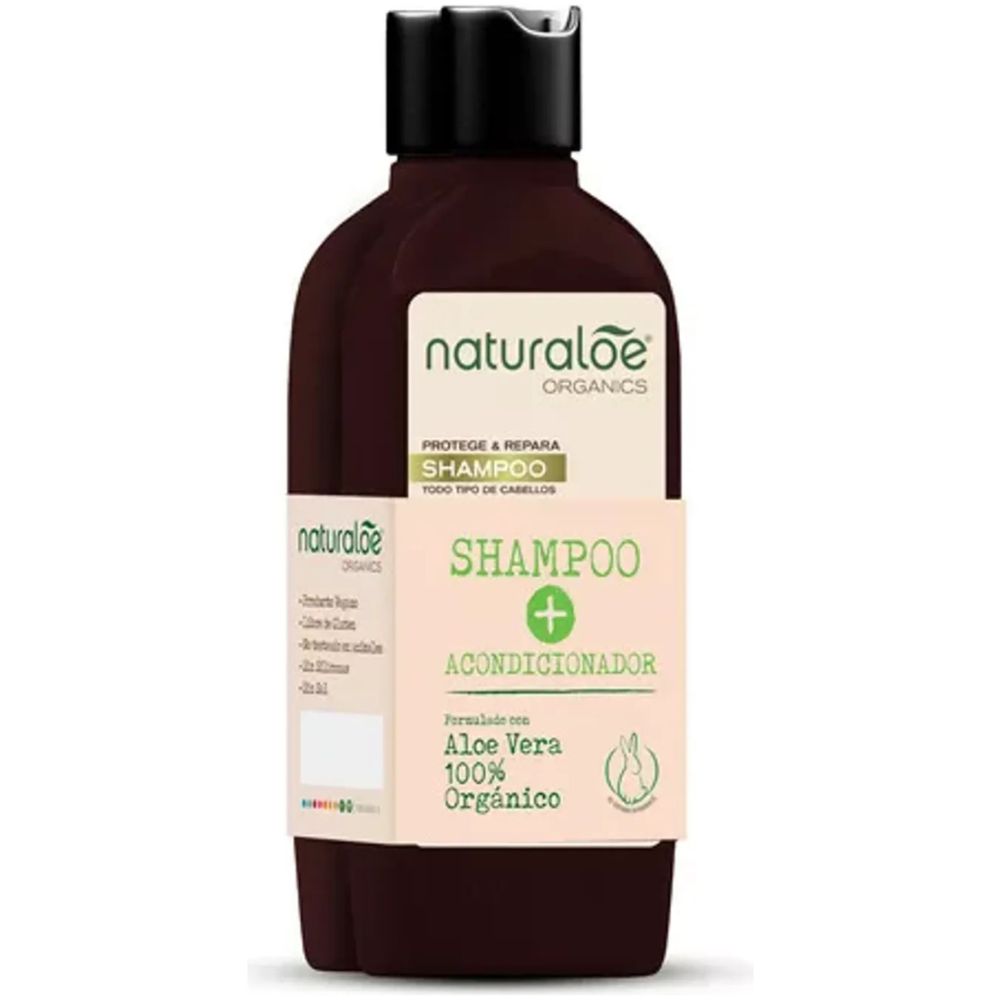 Naturaloe Organics Shampoo Y Acondicionador 350 Ml - Imagen 1