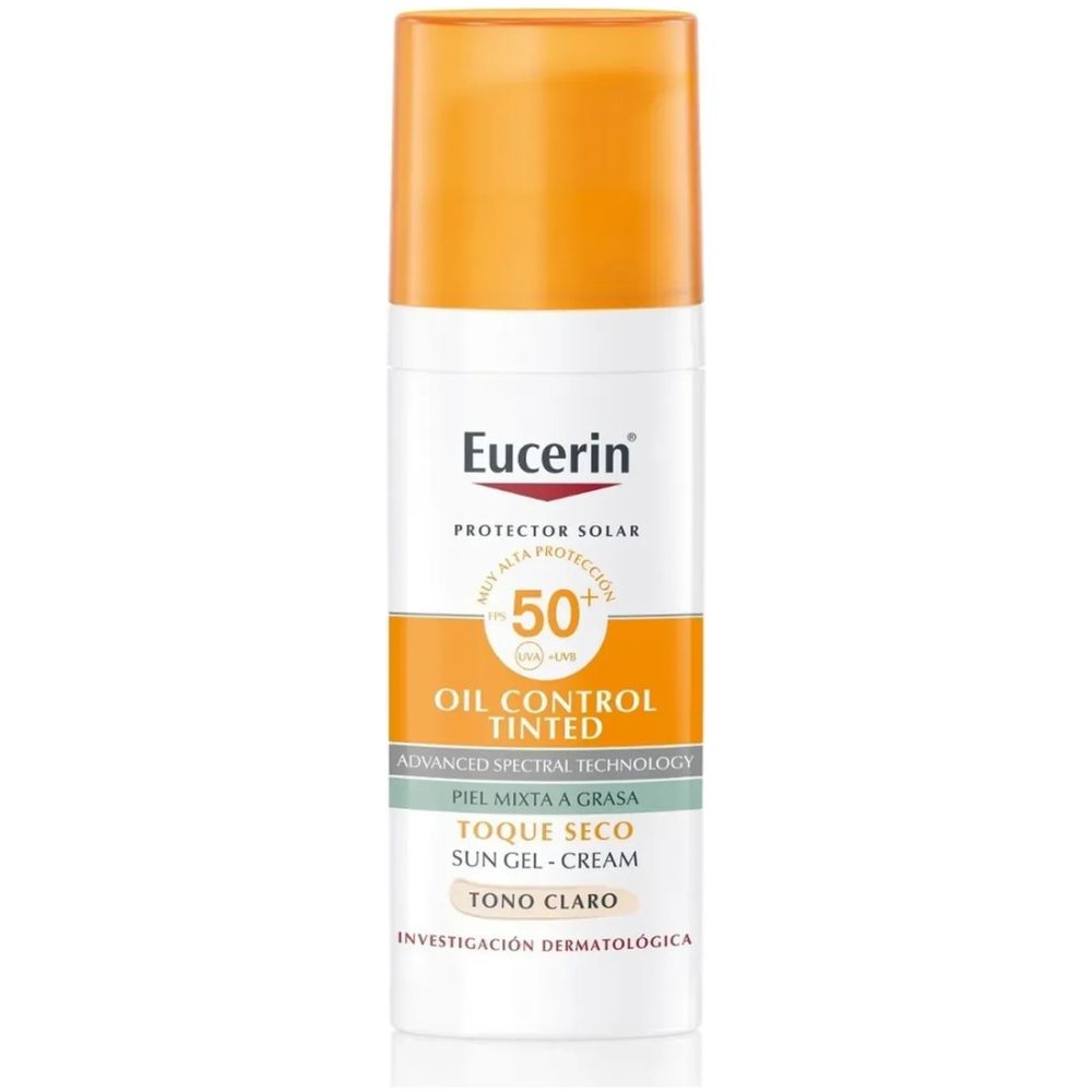 Eucerin Oil Control Tinted Anti-Brillo Tono Claro 50 Ml - Imagen 1