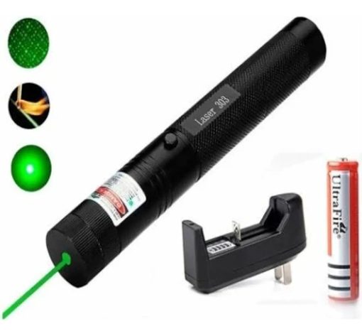 puntero laser de largo alcance recargable