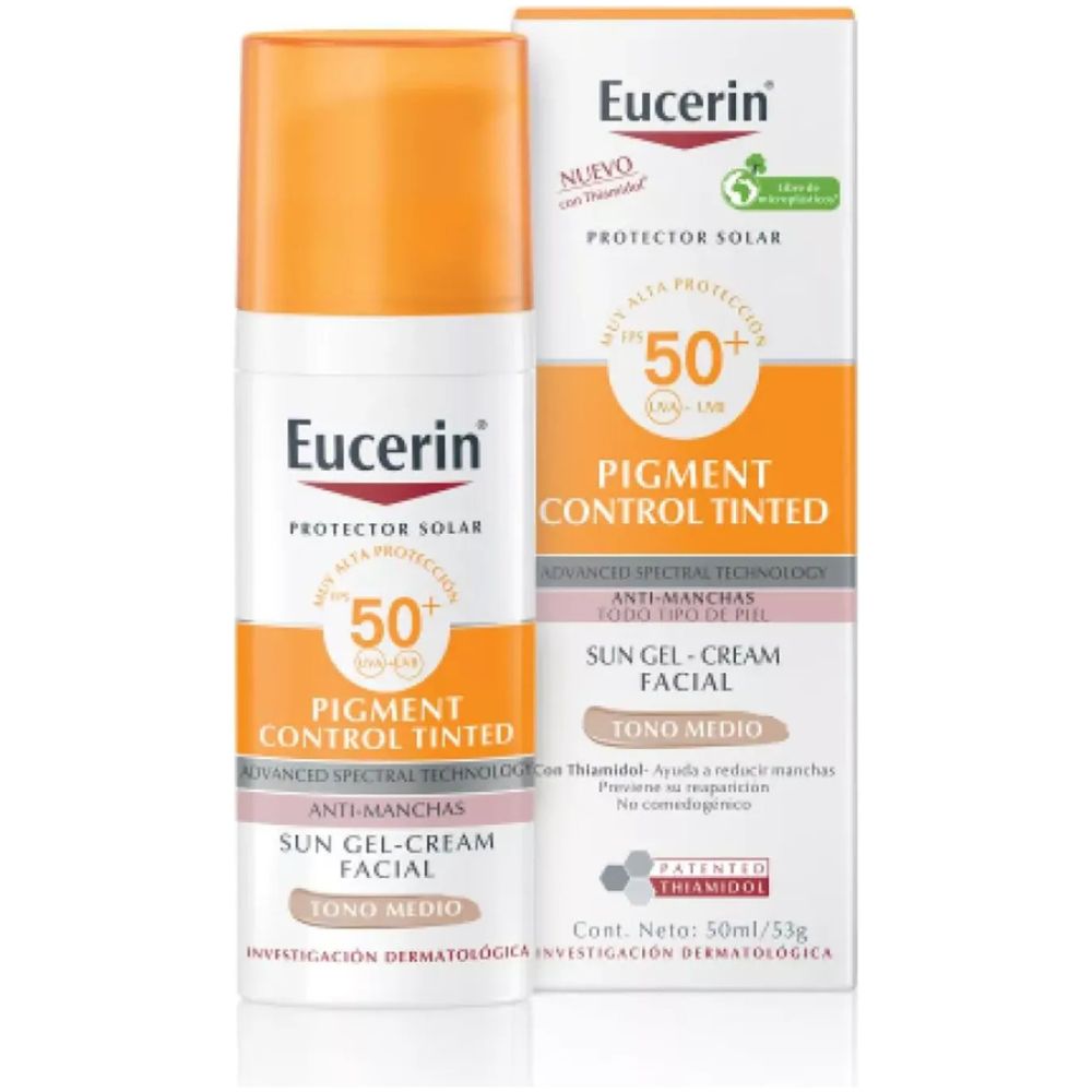 Eucerin Protector Solar Pigment Control Tinted Tono Medio - Imagen 1