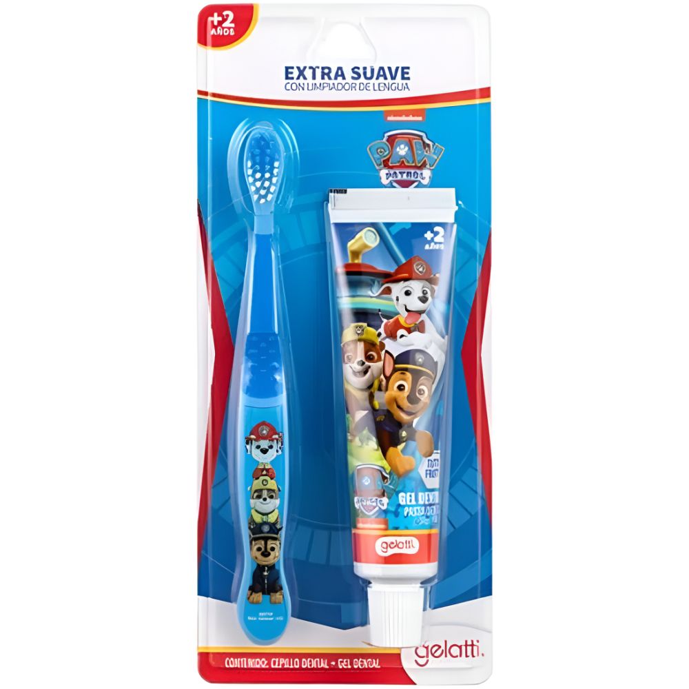 Gelatti Paw Patrol Pack Cepillo Dental + Gel Dental 2+ - Imagen 1