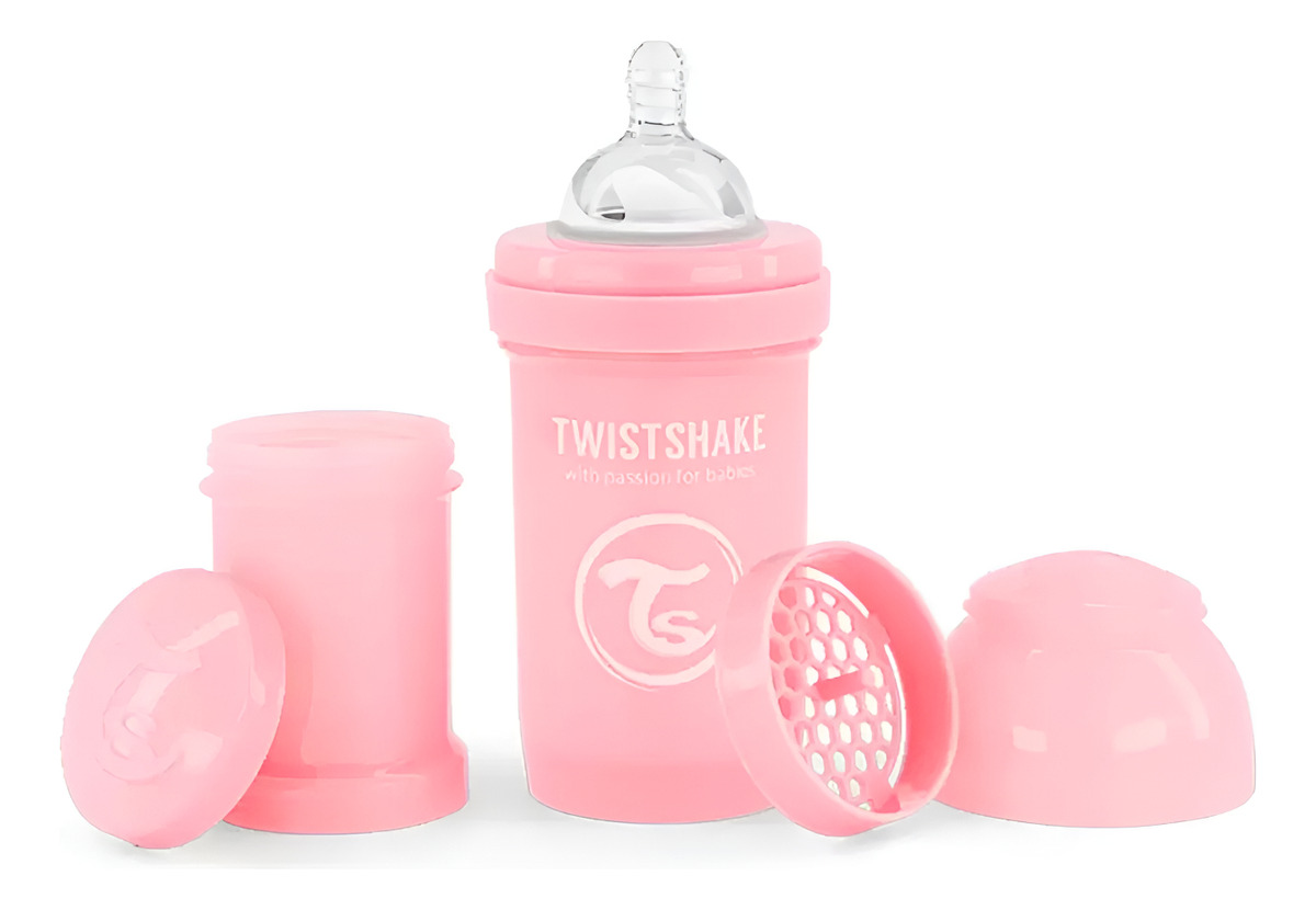 D_608271-Mlc90112369301_082025-F.jpg Twist Shake Mamadera Anti-Colicos 180Ml Rosado - Imagen 1