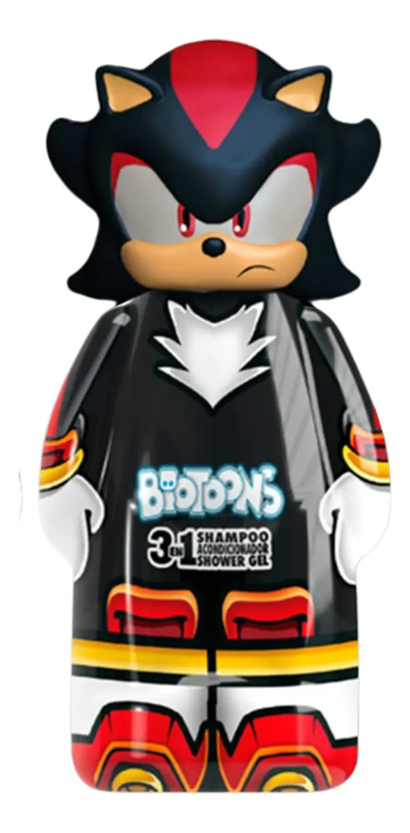 D_608480-Mlc88629874690_072025-F.jpg Shampoo 3En1 Biotoons 300Ml Sonic Negro - Imagen 1