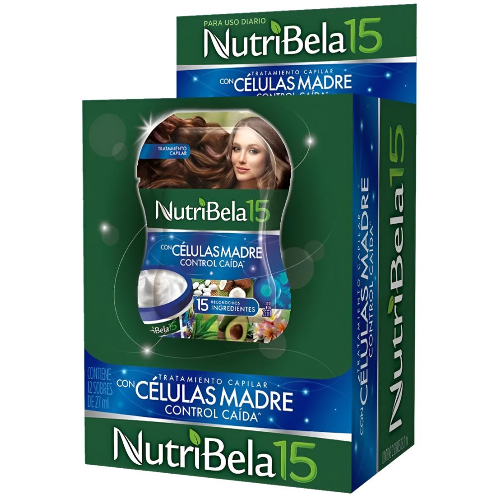 Pack 12 Sobres Nutribela Tratamiento Celulas Madre 27Ml - Imagen 1