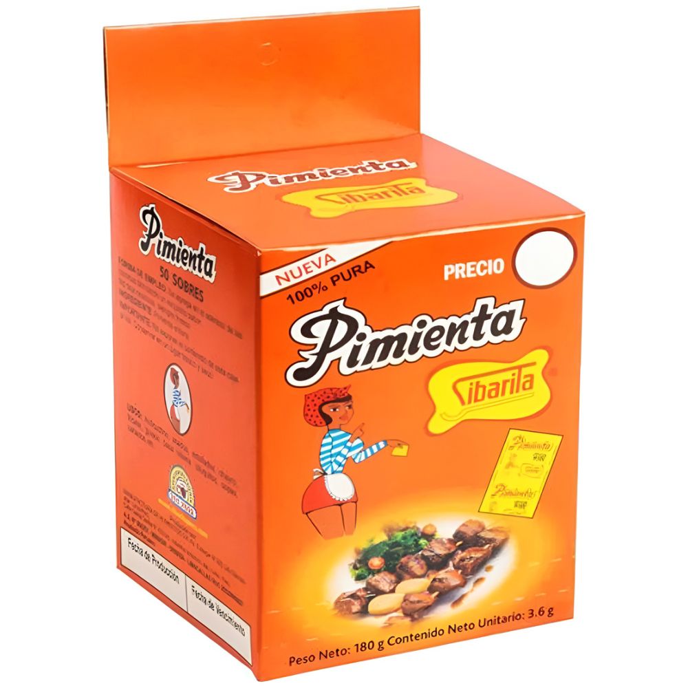 Sibarita Pimienta 100% Pura 50 Sobres 180Gr - Imagen 1