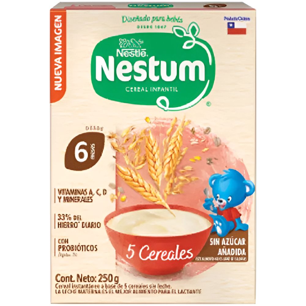 Nestum Cereal Infantil Sabor 5 Cereales 250Gr 6M+ - Imagen 1