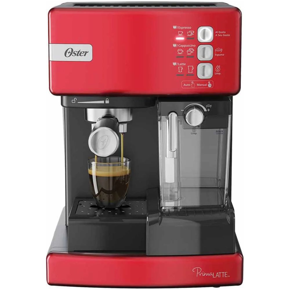 Cafetera Automática De Espresso Roja Oster Bvstem6603R - Imagen 1