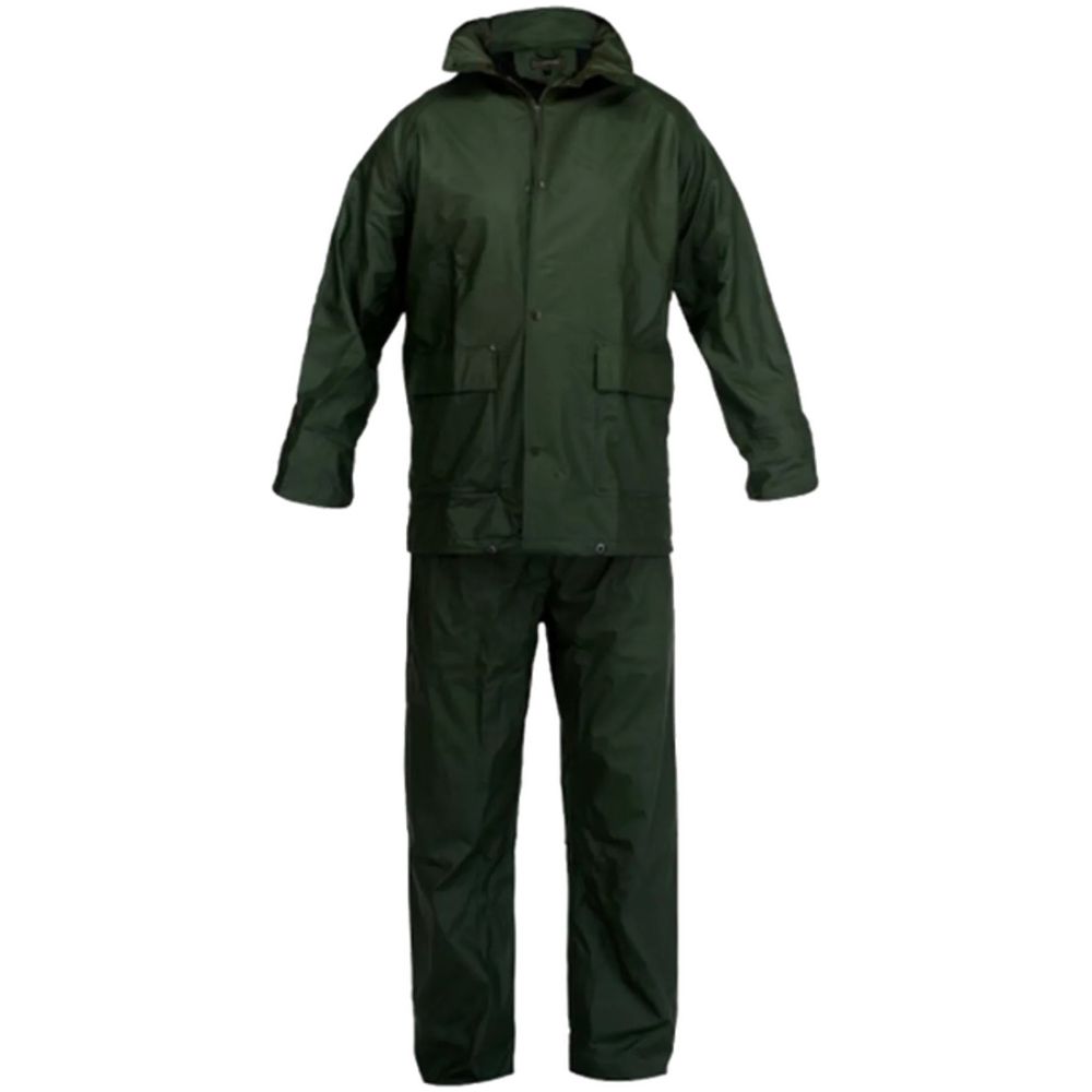 Traje De Agua Impermeable Verde Talla Xl - Imagen 1