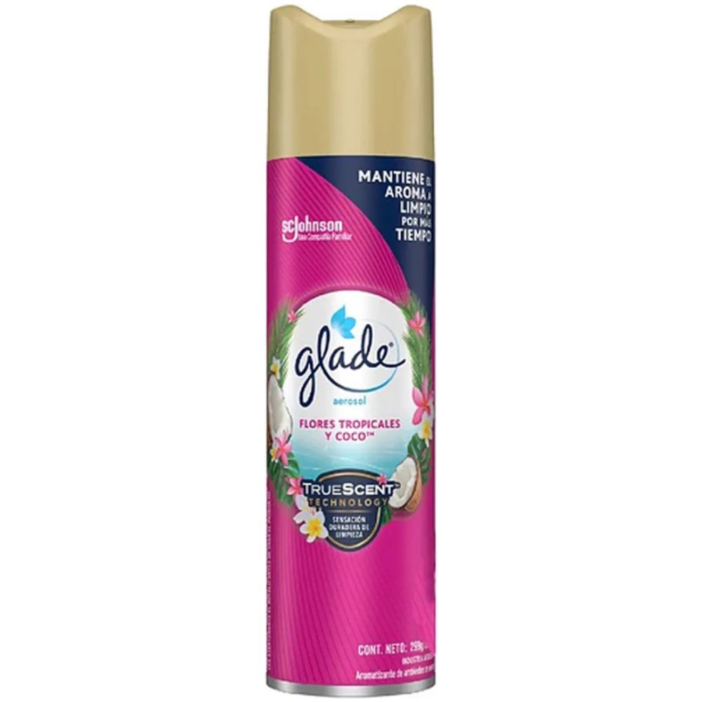 Glade Aerosol Flores Tropicales Y Coco 305Gr - Imagen 1