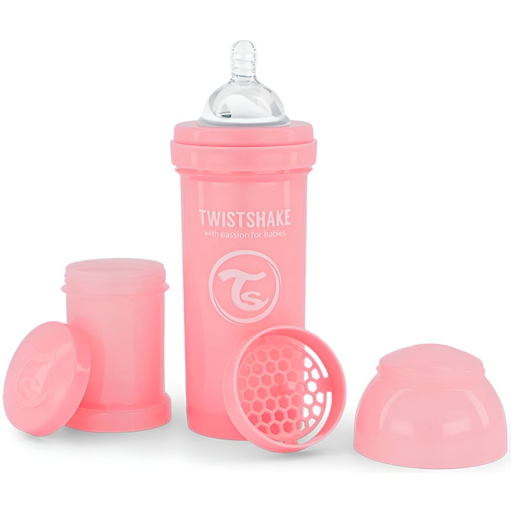 Twist Shake Mamadera Anti-Colicos Todo En 1 330Ml Celeste - Imagen 1