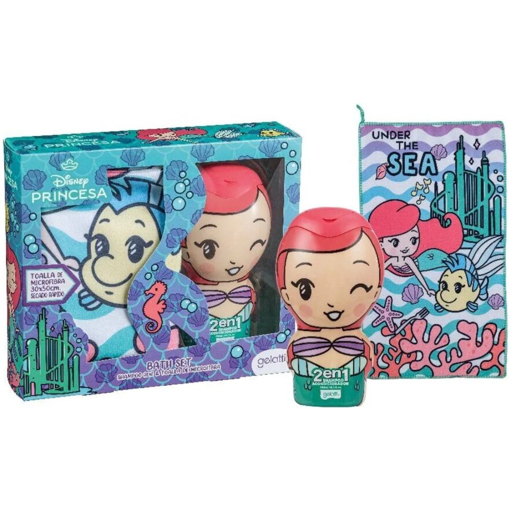 Pack Disney Princesa Shampoo 2En1 300Ml + Toalla - Imagen 1