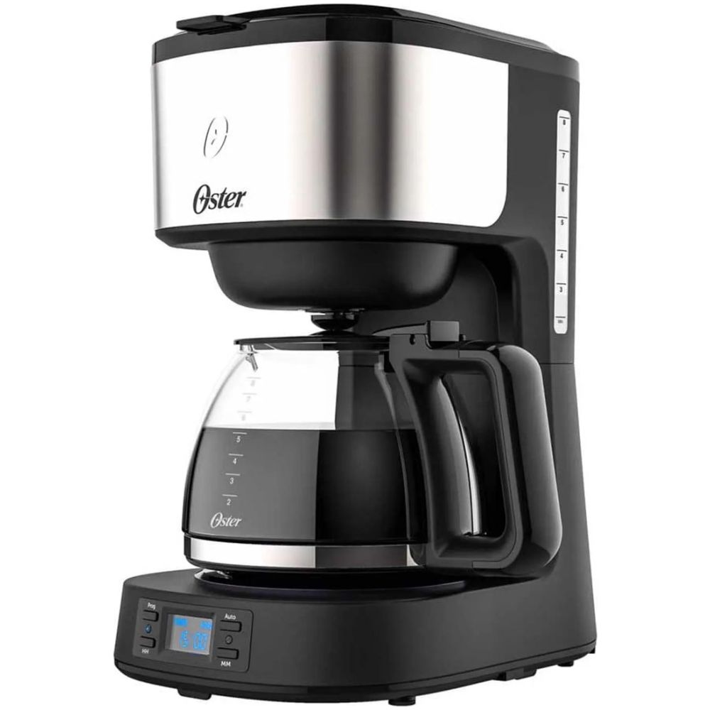 Cafetera Programable Oster 8 Tazas En Acero Inoxidable - Imagen 1