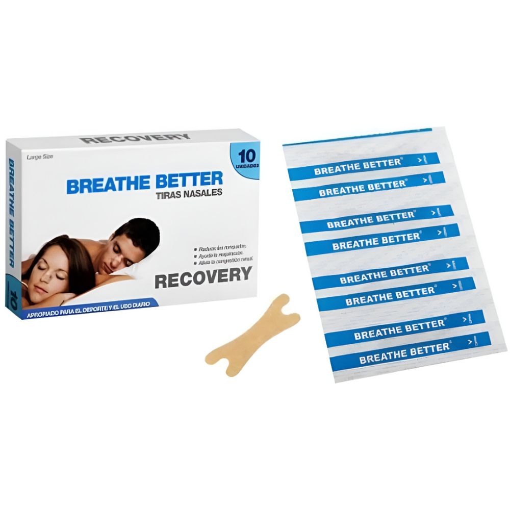 Breathe Better Recovery Tiras Nasales 10U - Imagen 1