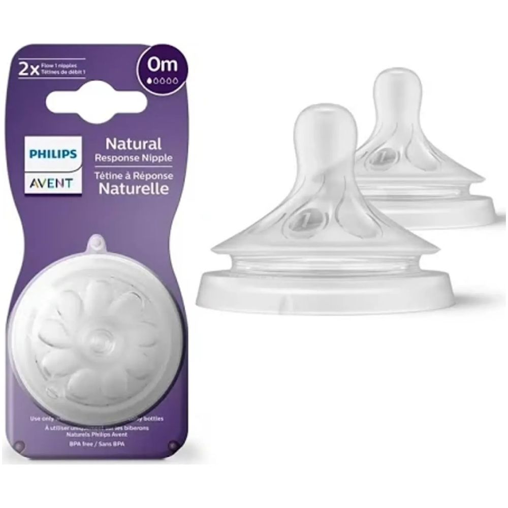 Philips Avent 2 Tetinas Flujo 1 Natural Response Scy961/02 - Imagen 1