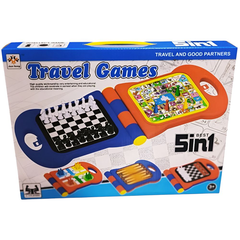 Travel Games Juego De Mesa 5En1 - Imagen 1