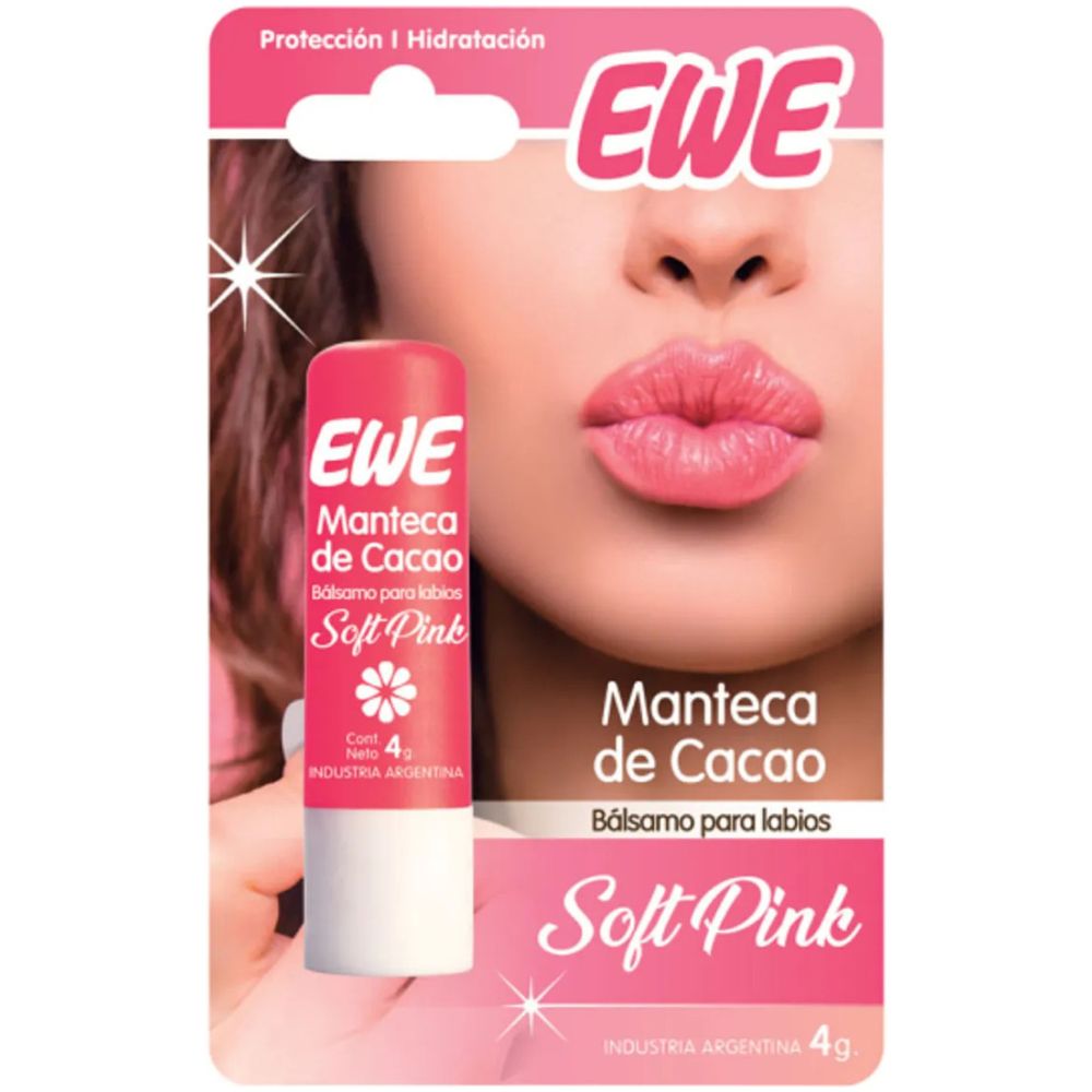 Ewe Balsamo Para Labios Soft Pink 4G - Imagen 1
