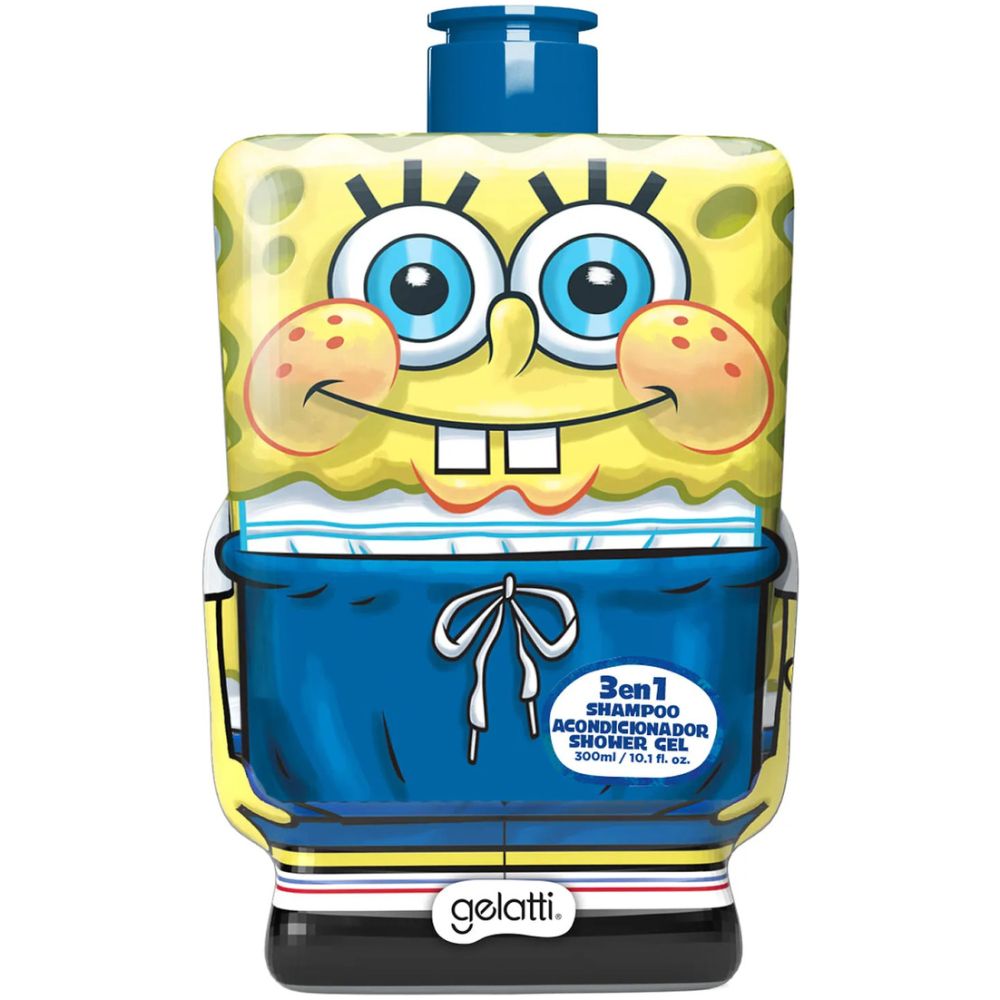 Gelatti Shampoo 3En1 Bob Esponja 300Ml - Imagen 1
