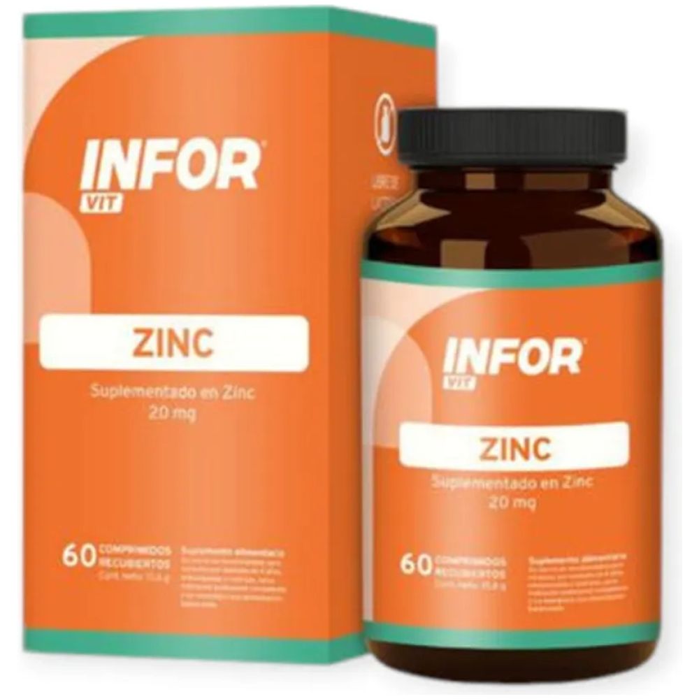 Infor Vit Suplementado En Zinc 20Mg 60 Comprimidos - Imagen 1