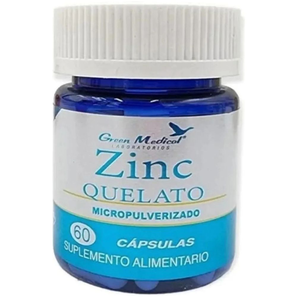 Green Medical Zinc Quelato 60 Cap - Imagen 1