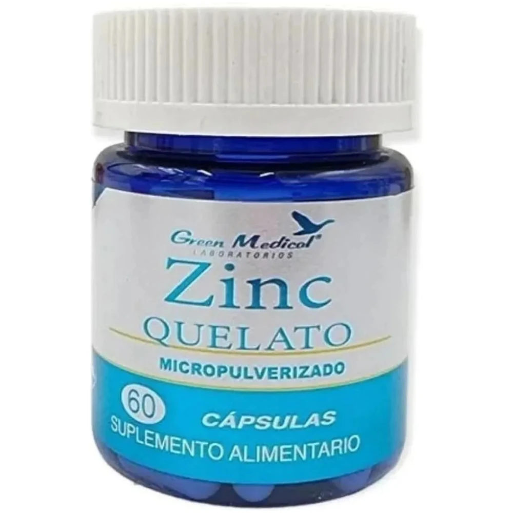 Green Medical Zinc Quelato 60 Cap - Imagen 1