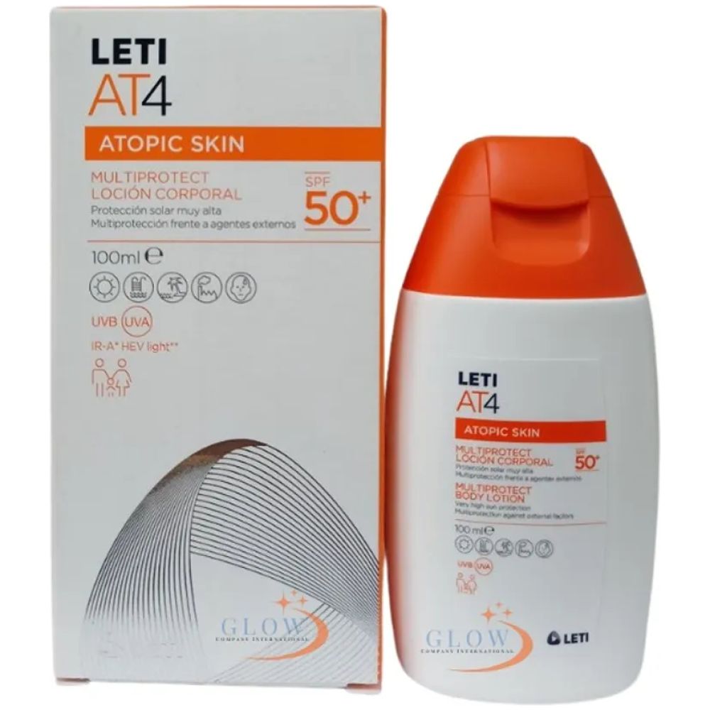 Leti At4 Atopic Skin Multiprotector Body Locion Spf50 100Ml - Imagen 1