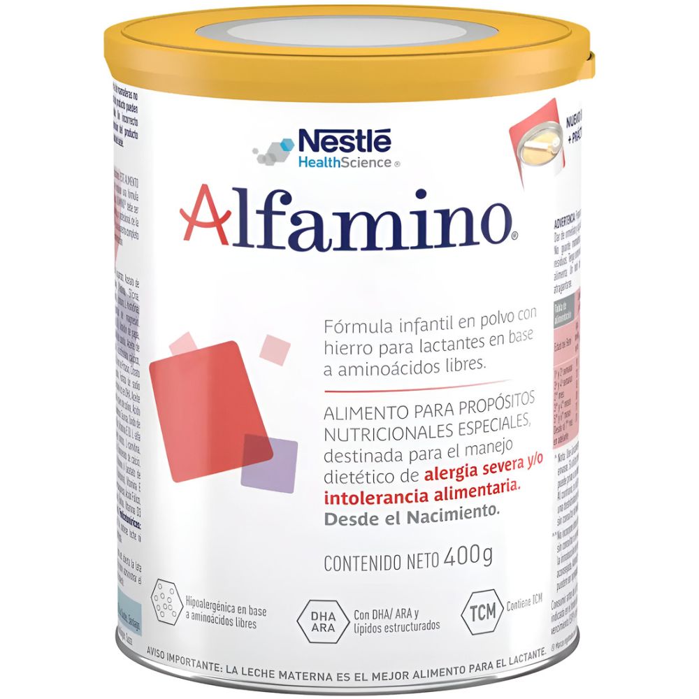 Nestle Alfamino Formula Lactea Infantil 400Gr 0M+ - Imagen 1