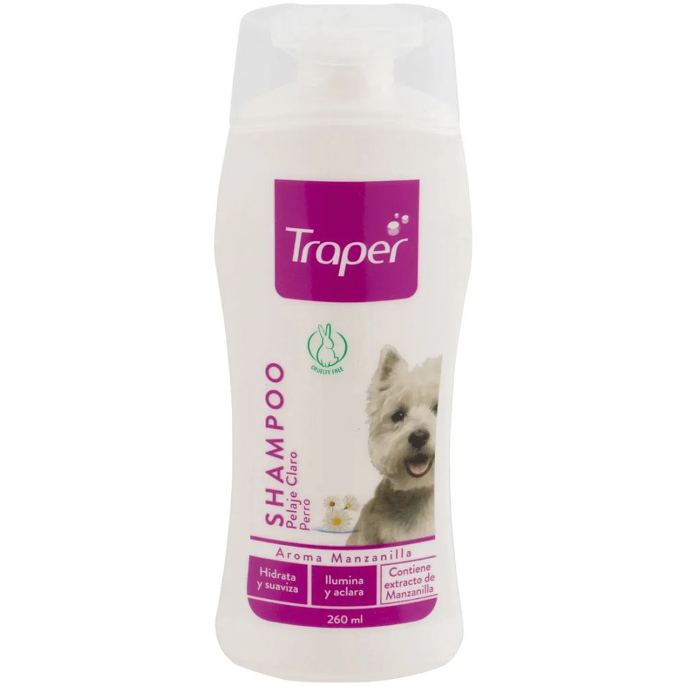 Traper Shampoo Para Perro Pelaje Claro Manzanilla 260Ml - Imagen 1