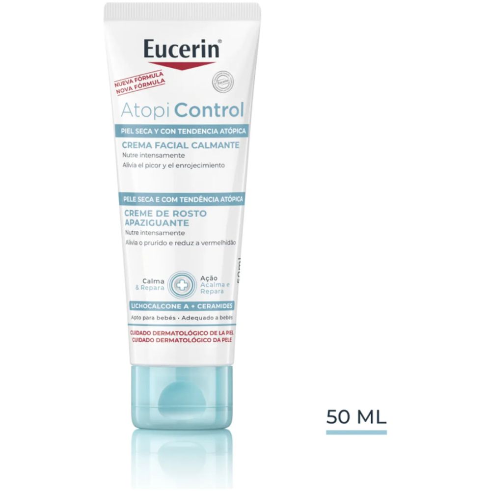 Eucerin Atopic Control Crema Facial Calmate 50Ml - Imagen 1