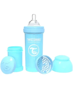 Twist Shake Mamadera Anti-colicos Todo En 1 260ml Celeste