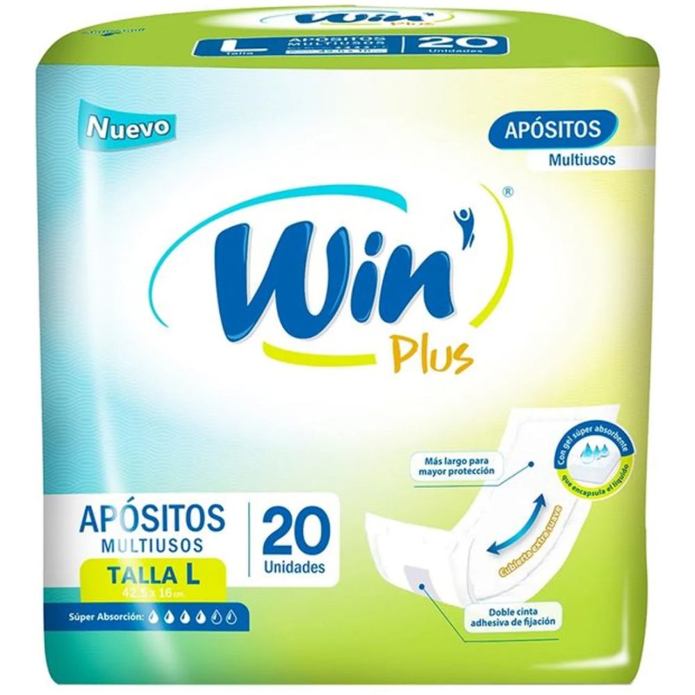 Win Plus Apositos Multiuso Talla M 20U - Imagen 1