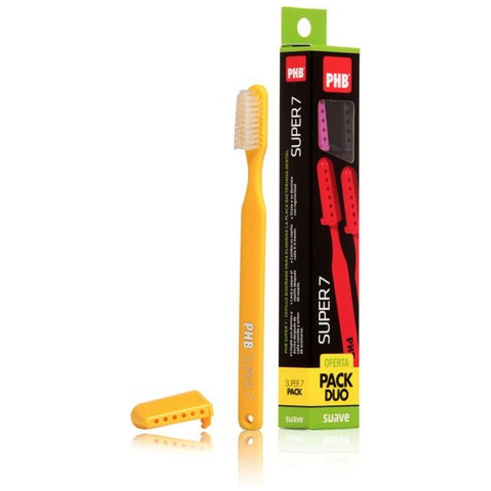 Pack Cepillo De Dientes Phb Super 7 Suave 2 Unidades - Imagen 1