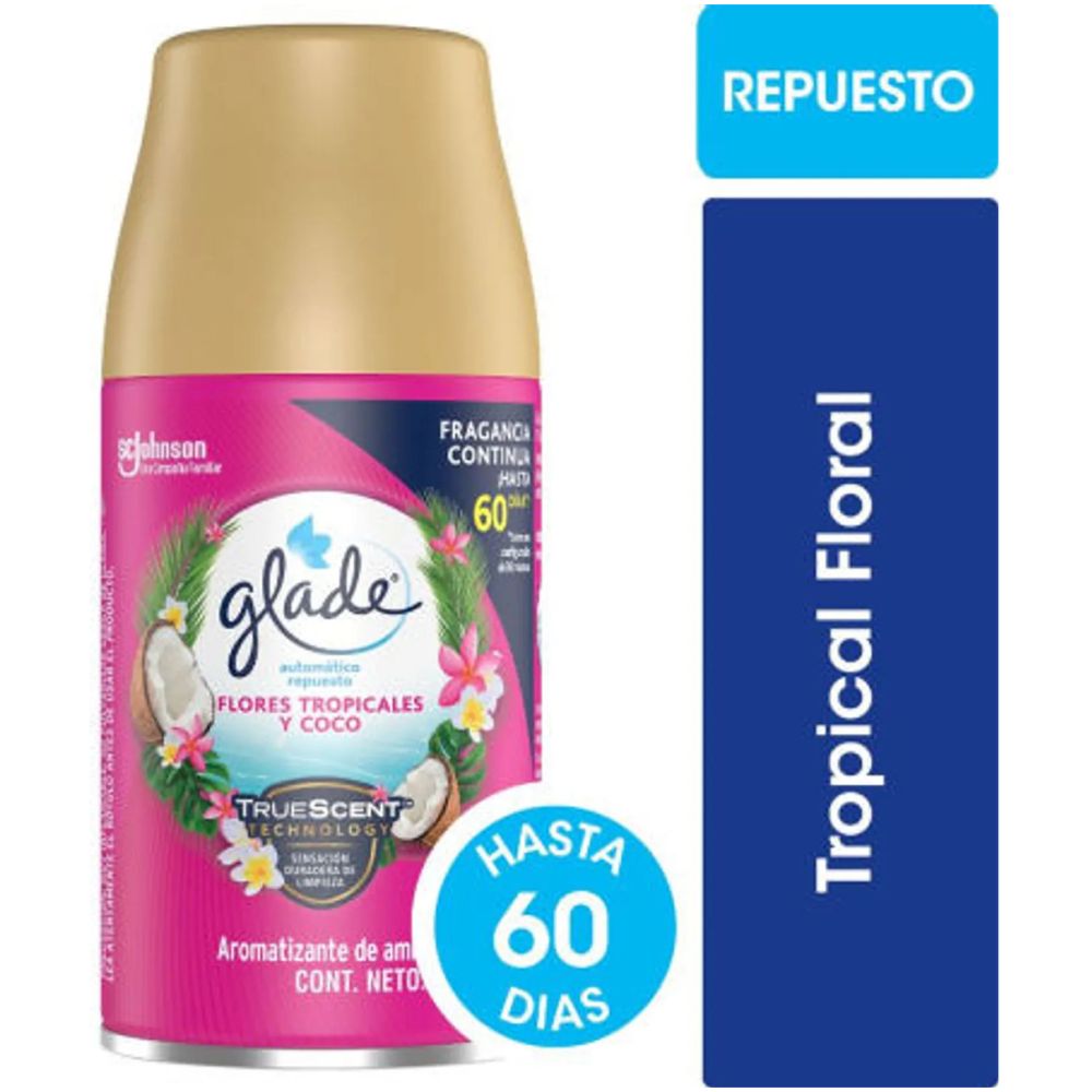 Glade Repuesto Automatico Flores Tropicales 175G - Imagen 1