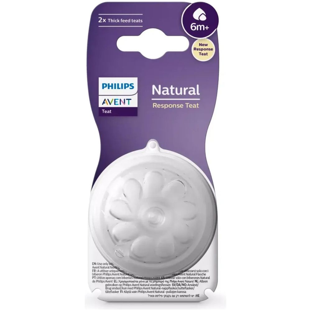 Philips Avent 2 Tetinas Flujo 5 Natural Response Scy965/02 - Imagen 1