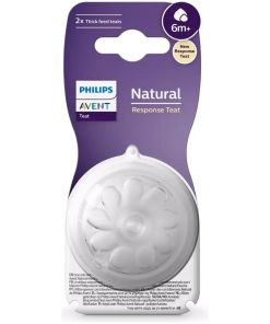 Philips Avent 2 Tetinas Flujo 5 Natural Response Scy965/02