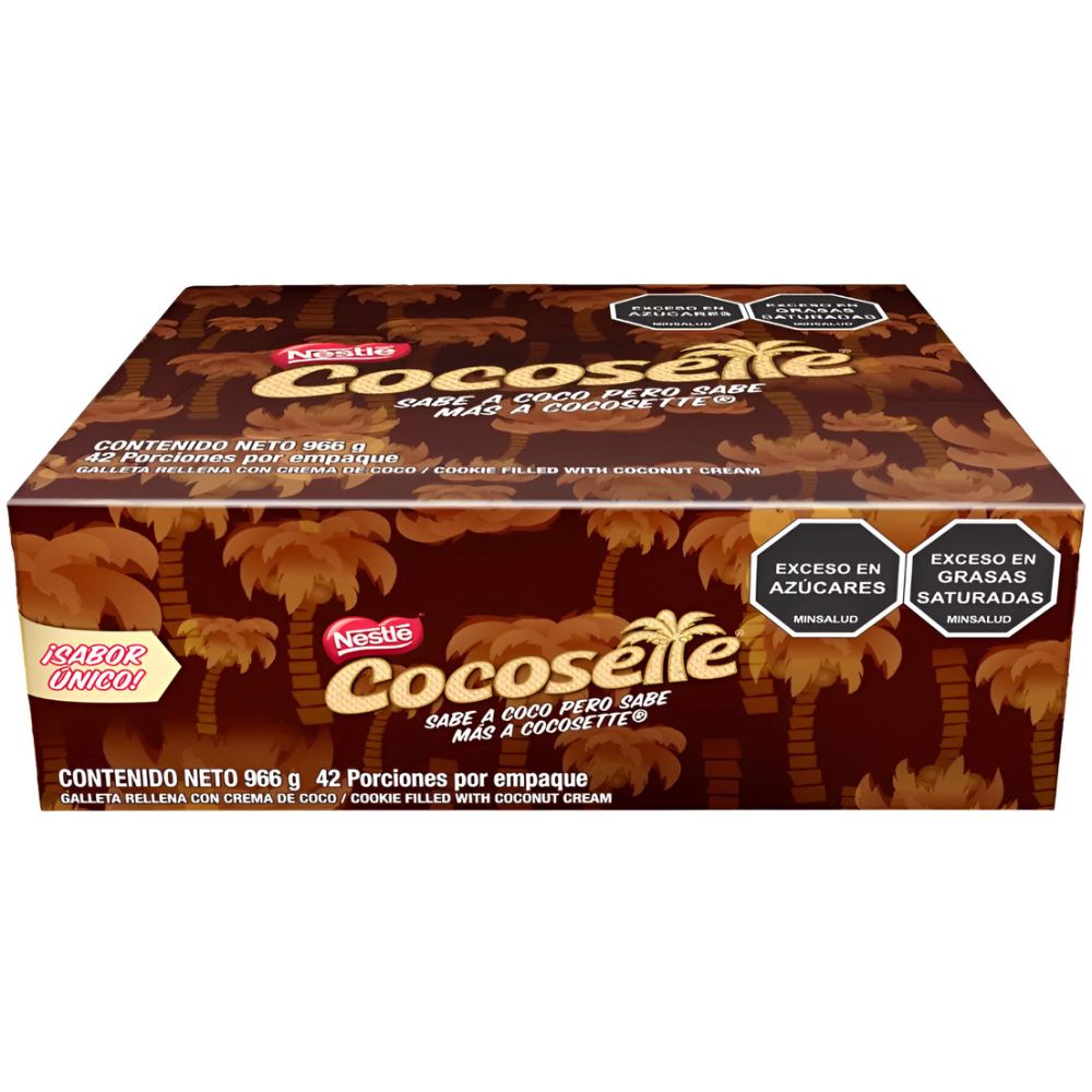 Nestle Cocosette 42 Porciones Galletas Rellenas De Coco - Imagen 1