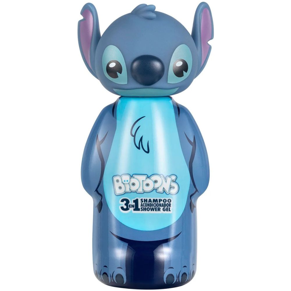 Gelatti Shampoo Stitch Azul 3 En 1 2D Biotoons 300Ml - Imagen 1